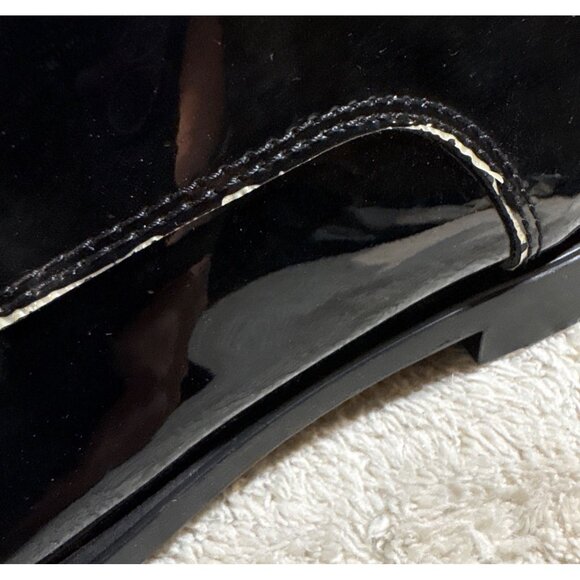 Joseph Abboud Shoes Mens Size 9M Black Patent Leather Lace Up Oxford - Picture 6 of 13